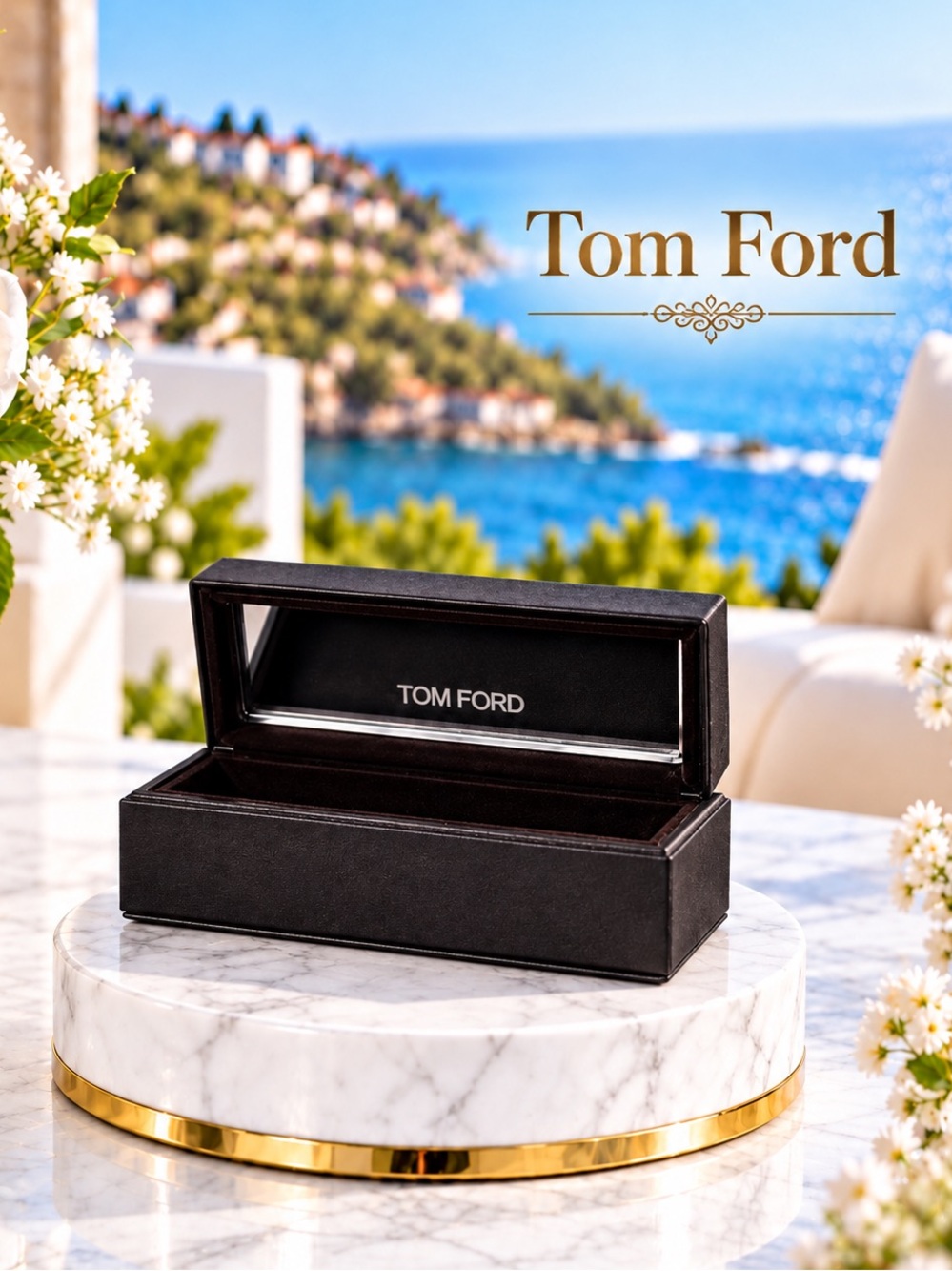 Tom Ford Black lipstick Holder with Mirror